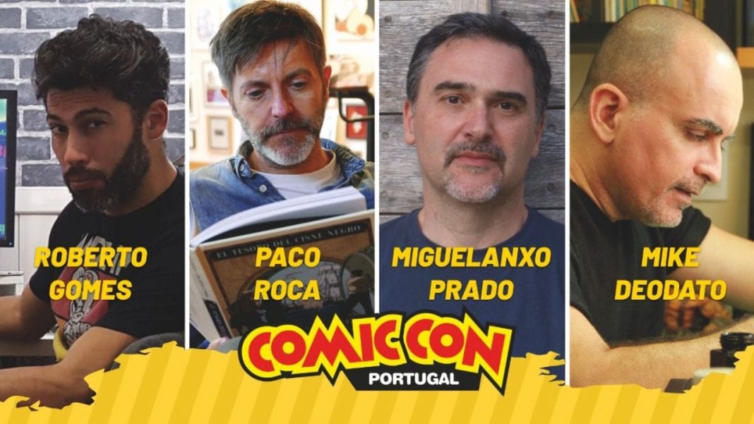 Comic-Con-Portugal-2020-Roberto-Gomes-Paco-Roca-Mguelanxo-Prado-Mike-Deodato