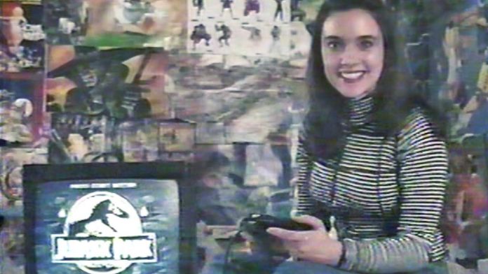 Liz Reis apresenta o Game TV (CNT_GAZETA) com Jurassic Park do Mega Drive