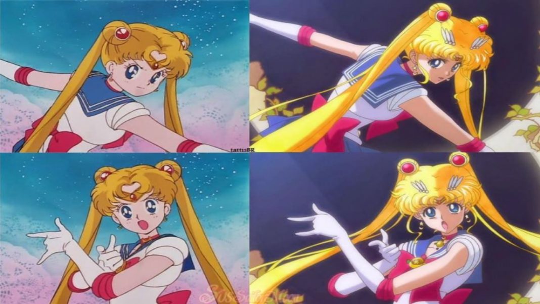 Sailor Moon old vs new - Usagi Sailor Moon
