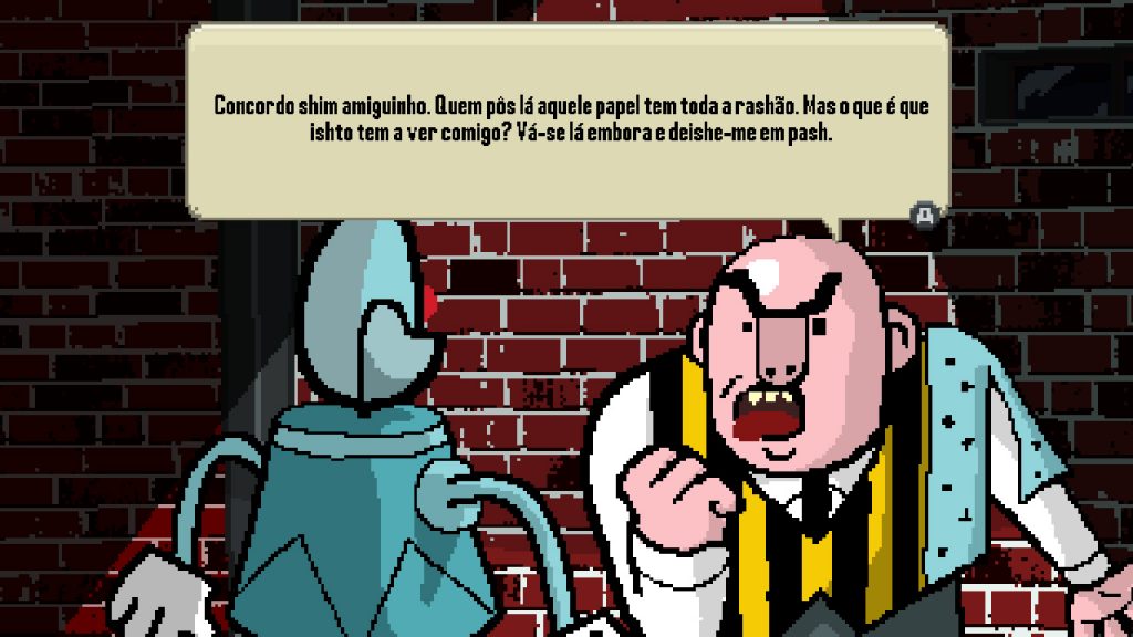 Detective Case and Clown Bot in Murder in Hotel Lisbon 6pt