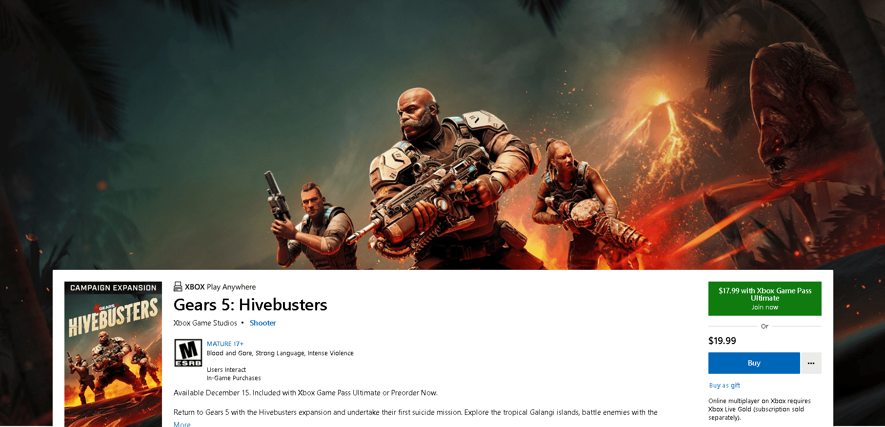 Gears 5 Hivebusters DLC