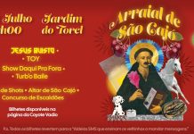 Pôr do Sol | Arraial de São Cajó junta elenco do filme evento aberto ao público Arraial Pôr do Sol São Cajó