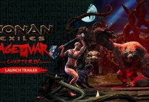 Conan Exiles | Lança a sua quarta grande actualização com Age of War! Conan Exiles: Age of Sorcery – Trailer de lançamento do Capítulo IV apresentando um guerreiro lutando contra uma criatura monstruosa.
